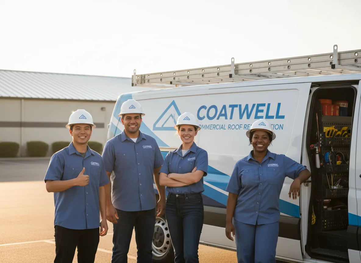 Commercial roof coating company in Gresham, WI