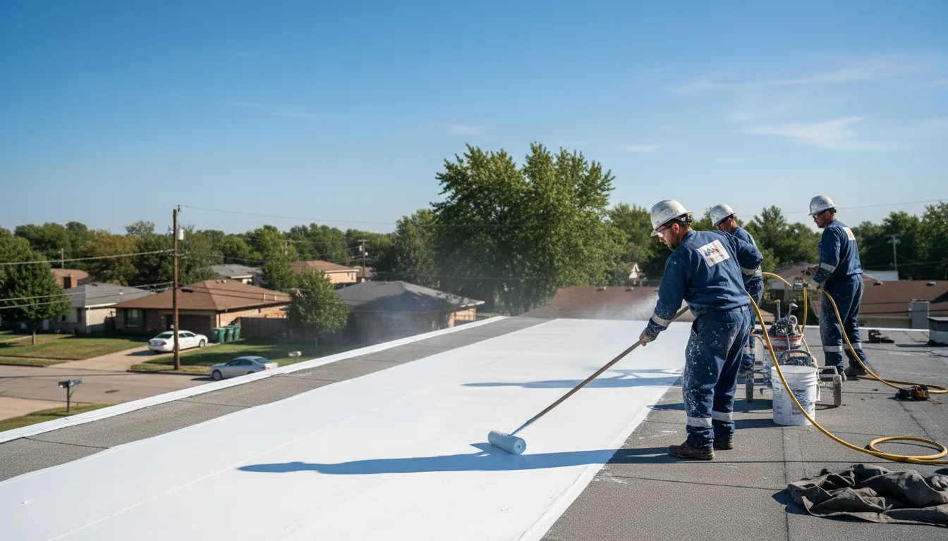 Commercial roof coating in Gresham, WI near me